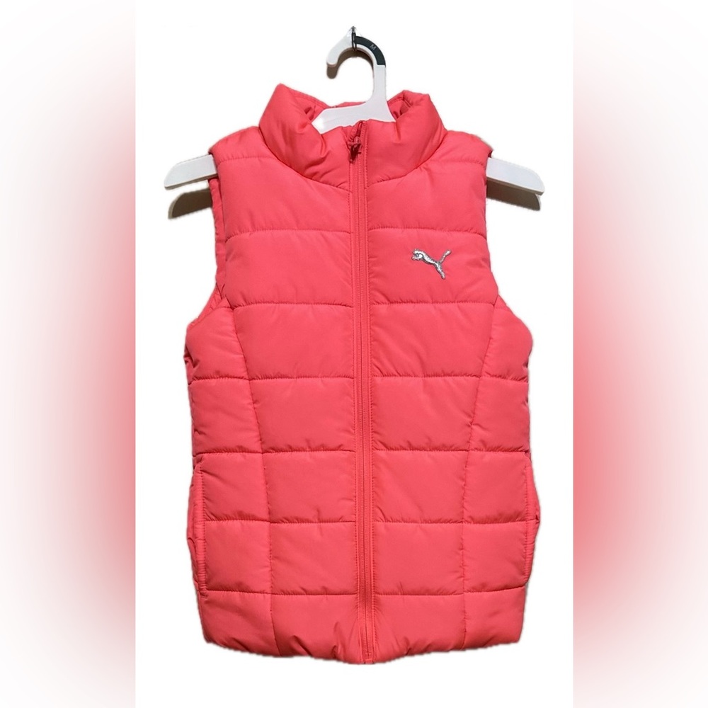 Puma Kids' Coral Puffer Vest (Size Kid S 7/8)